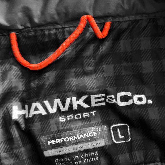 Hawke& CO sport men’s black puffer  coat sz L - Picture 6 of 6